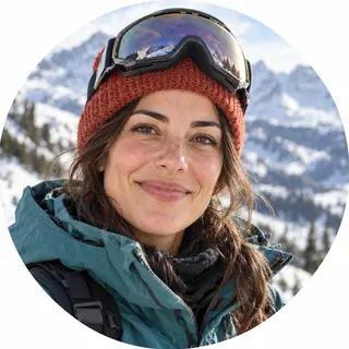 Vera con gorro de esquí